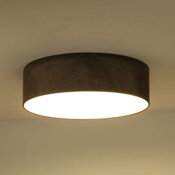 Duolla - Plafón LED CORTINA LED/26W/230V diá. 45 cm marrón