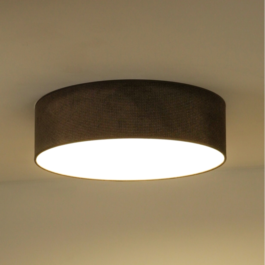 Duolla - Plafón LED CORTINA LED/26W/230V diá. 45 cm marrón