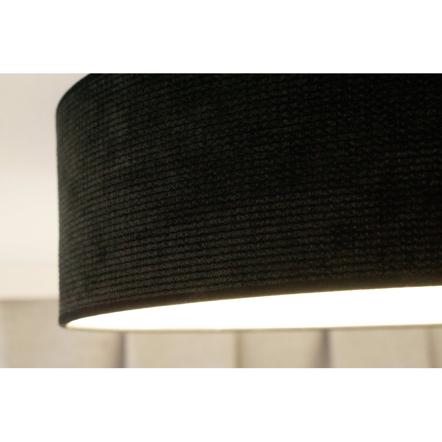 Duolla - Plafón LED CORTINA LED/26W/230V diá. 45 cm negro