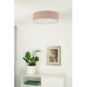 Duolla - Plafón LED CORTINA LED/26W/230V diá. 45 cm rosa