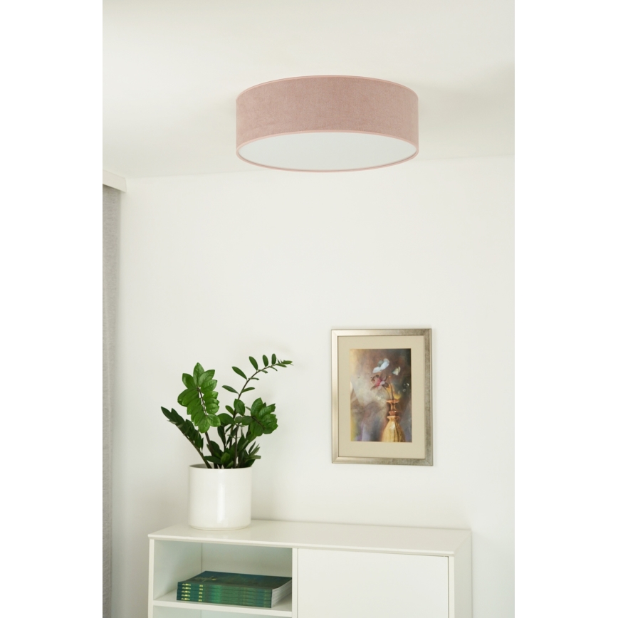 Duolla - Plafón LED CORTINA LED/26W/230V diá. 45 cm rosa