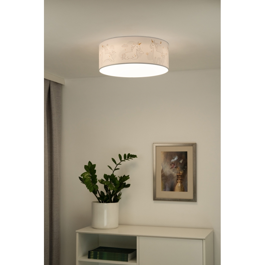 Duolla - Plafón LED infantil CORTINA LED/26W/230V diá. 40 cm