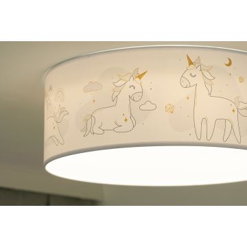 Duolla - Plafón LED infantil CORTINA LED/26W/230V diá. 40 cm