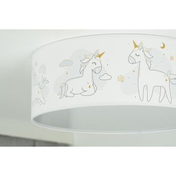 Duolla - Plafón LED infantil CORTINA LED/26W/230V diá. 40 cm