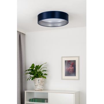 Duolla - Plafón LED ROLLER LED/24W/230V azul/plata