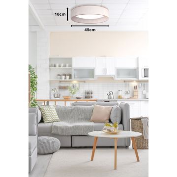 Duolla - Plafón LED ROLLER LED/24W/230V beige