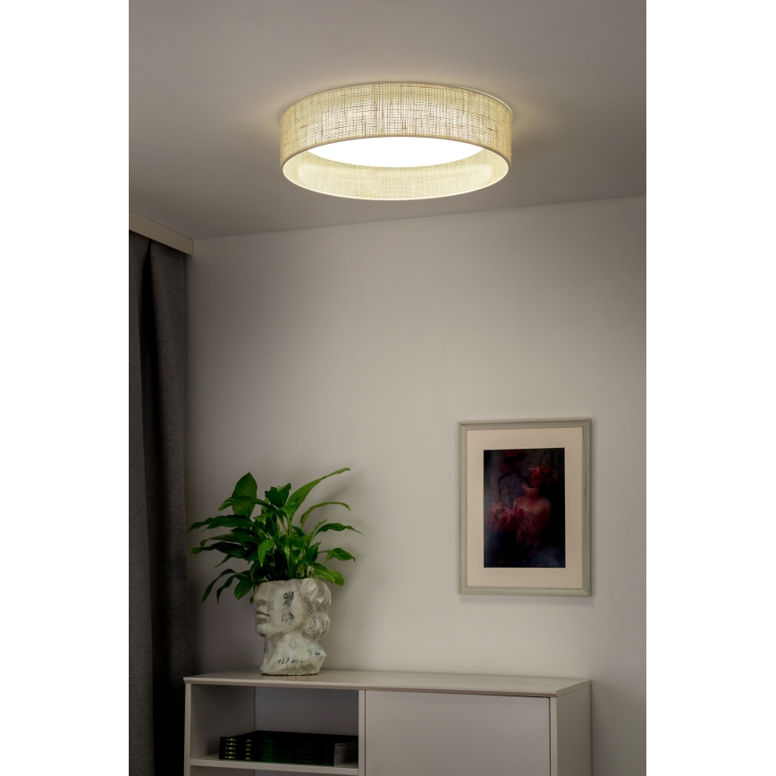 Duolla - Plafón LED ROLLER LED/24W/230V beige