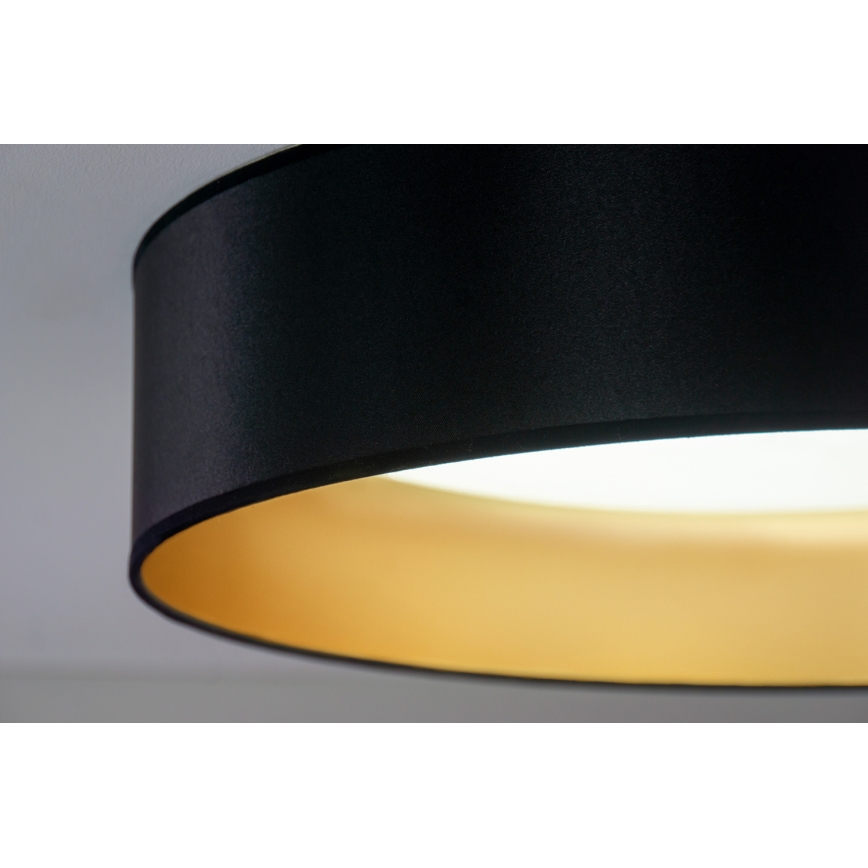 Duolla - Plafón LED ROLLER LED/24W/230V negro/dorado