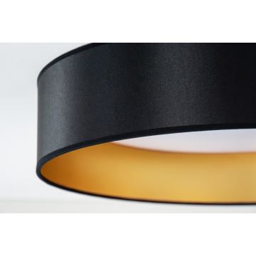 Duolla - Plafón LED ROLLER LED/24W/230V negro/dorado