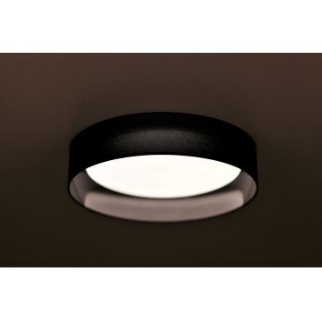 Duolla - Plafón LED ROLLER LED/24W/230V negro