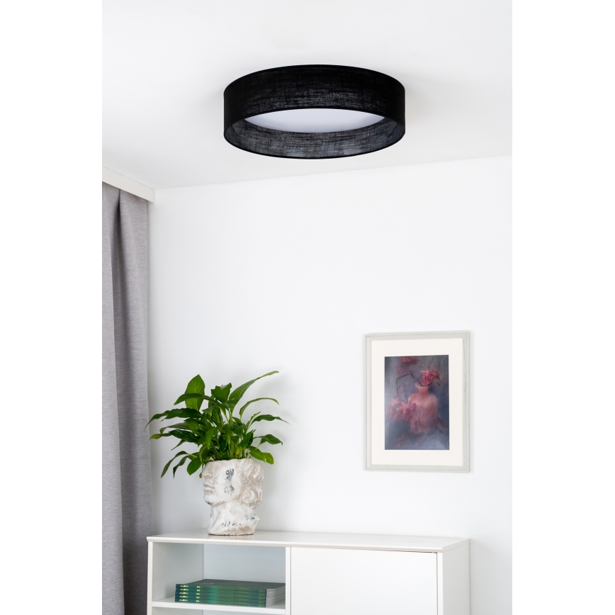 Duolla - Plafón LED ROLLER LED/24W/230V negro