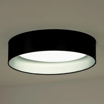 Duolla - Plafón LED ROLLER LED/24W/230V negro/plata