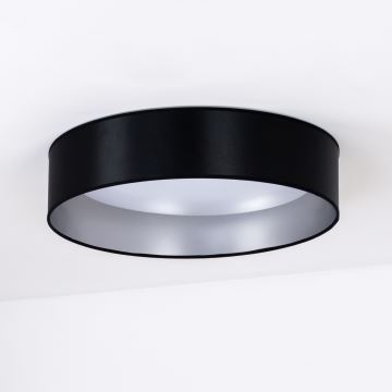 Duolla - Plafón LED ROLLER LED/24W/230V negro/plata