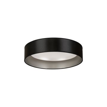 Duolla - Plafón LED ROLLER LED/24W/230V negro/plata