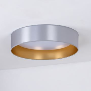 Duolla - Plafón LED ROLLER LED/24W/230V plata/dorado