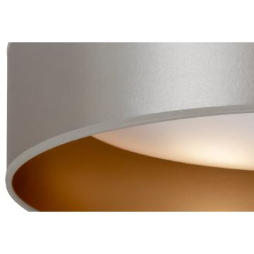 Duolla - Plafón LED ROLLER LED/24W/230V plata/dorado