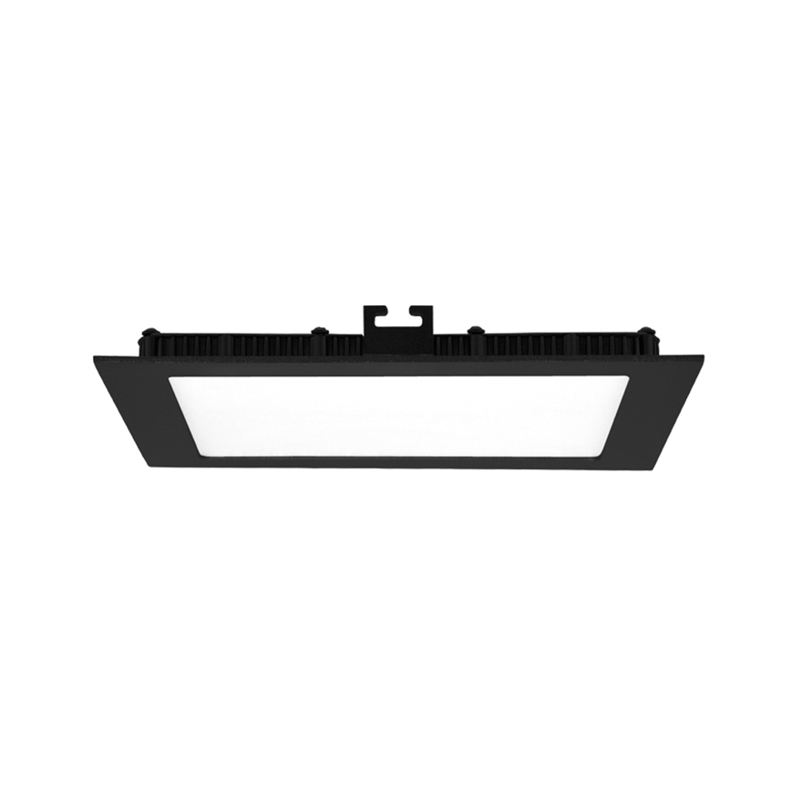 Lámpara empotrable de baño LED RAFA LED/6W/230V 3000/4000/6000K 12x12 cm IP44 negro