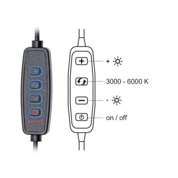 Lámpara de mesa LED regulable LIPA LED/10W/230V 3000-6000K blanco