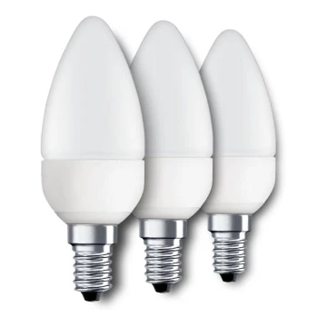 Eglo 10697 - SET 3x Bombilla LED E14/4W/230V 320lm vela