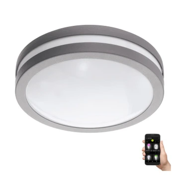 Eglo 33572 - Lámpara de baño LED regulable LOCANA-C LED/14W/230V IP44 plata