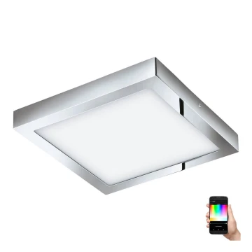 Eglo 33668-LED RGBW Lámpara de baño regulable FUEVA-C 21W/230V 30x30cm IP44