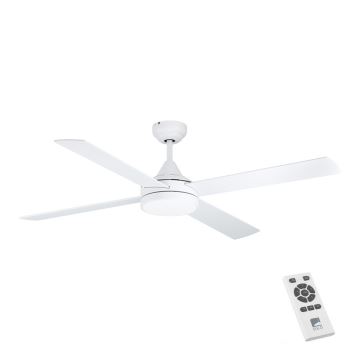 Eglo - Ventilador de techo LED LED/20W/230V 3000/4000/5000K + control remoto blanco