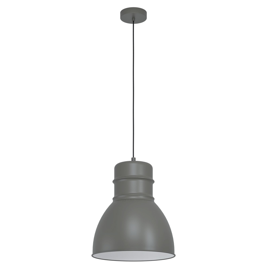Eglo - Lámpara colgante 1xE27/60W/230V gris