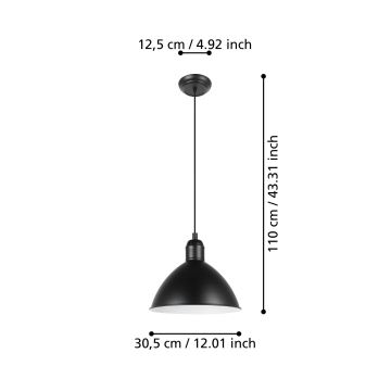 Eglo - Lámpara colgante 1xE27/40W/230V