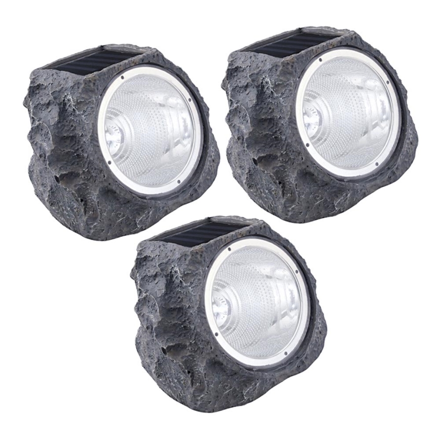 Eglo 48505 - SET 3x Iluminación LED solar 3xLED/0,06W