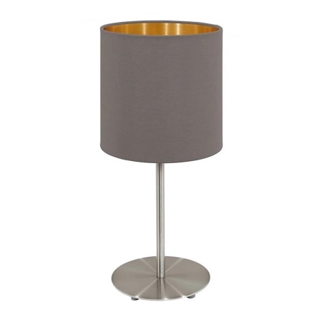 Eglo 55214 - Lámpara de mesa PASTERI 1xE14/40W/230V marrón/cobre