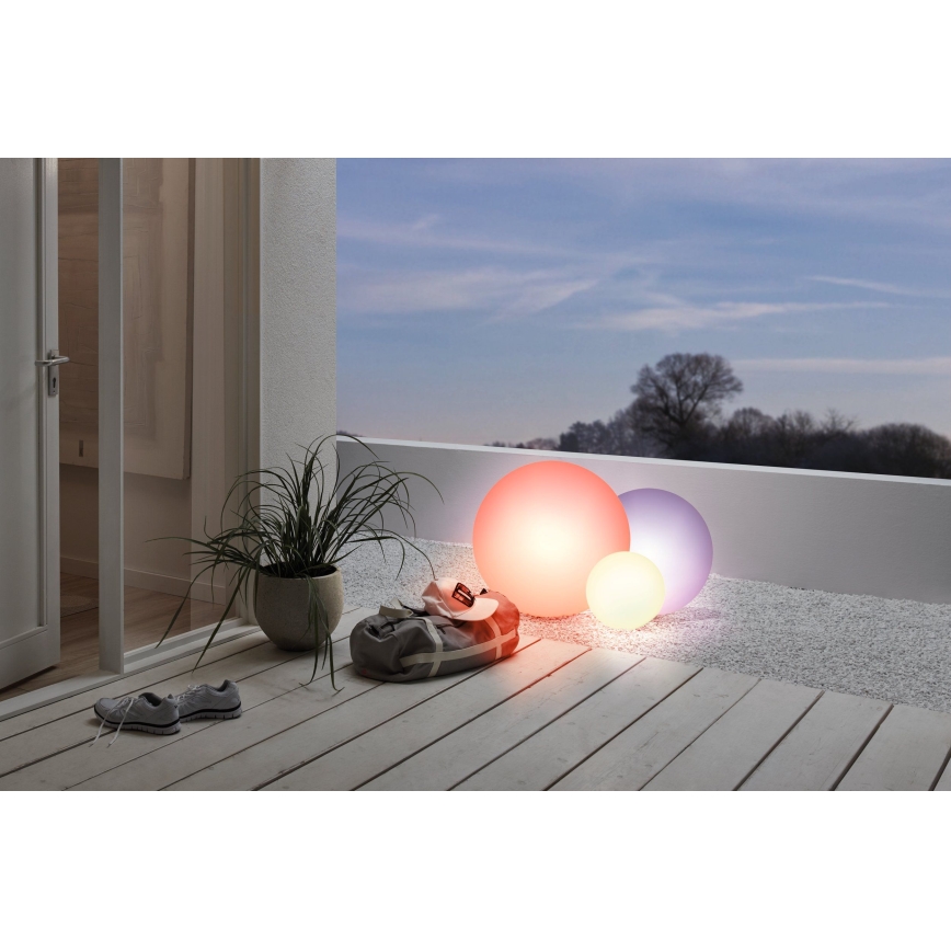 Eglo 55783 - LED RGBW Lámpara de exterior MONTEROLO-C 1xE27/9W/230V IP65 diá. 30 cm + control remoto