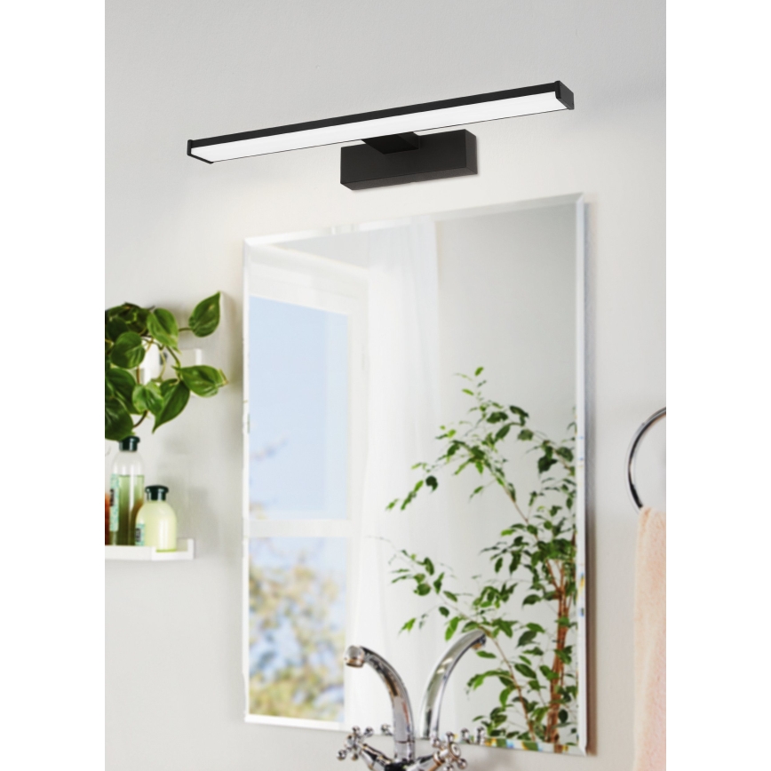 Eglo 74061 - Iluminación LED para espejos de baño GALENZANA LED/7,4W/230V 4000K 40 cm IP44 negro