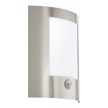 Eglo 79601 - Aplique para exterior con sensor FIDELIDAD 1xE27/60W/230V IP44