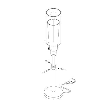 Eglo - Lámpara de mesa 1xE27/60W/230V