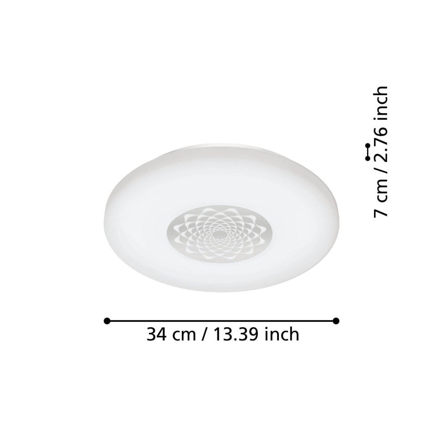 Eglo - Plafón LED regulable LED/15,6W/230V 2700-6500K