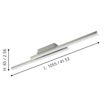 Eglo - Plafón LED RGBW regulable LED/32W/230V ZigBee