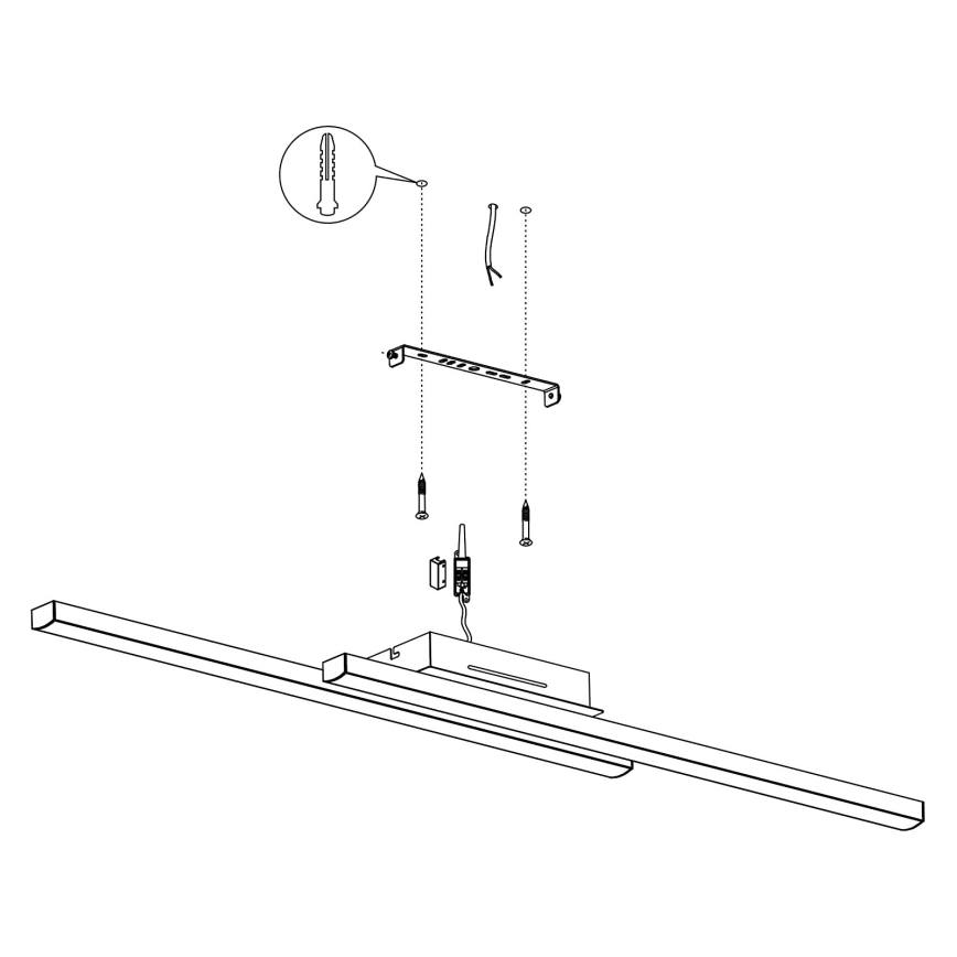 Eglo - Plafón LED RGBW regulable LED/32W/230V ZigBee