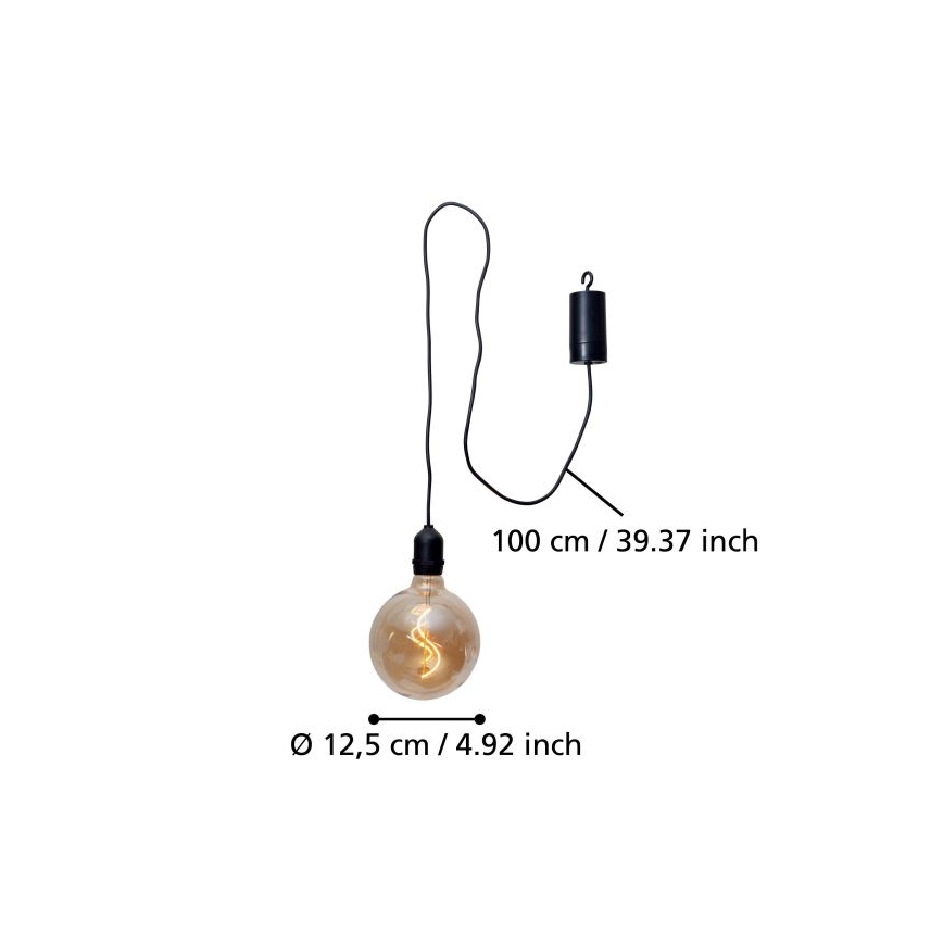 Eglo - Lámpara colgante LED de exterior LED/0,06W/6V IP44 beige