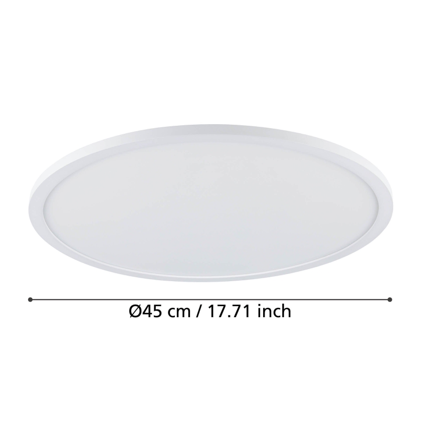 Eglo - Plafón LED regulable LED/33,5W/230V diá. 45 cm blanco