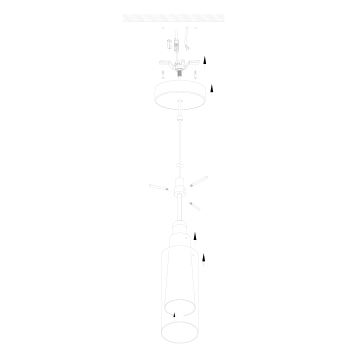 Eglo - Lámpara colgante 1 x E27/60W
