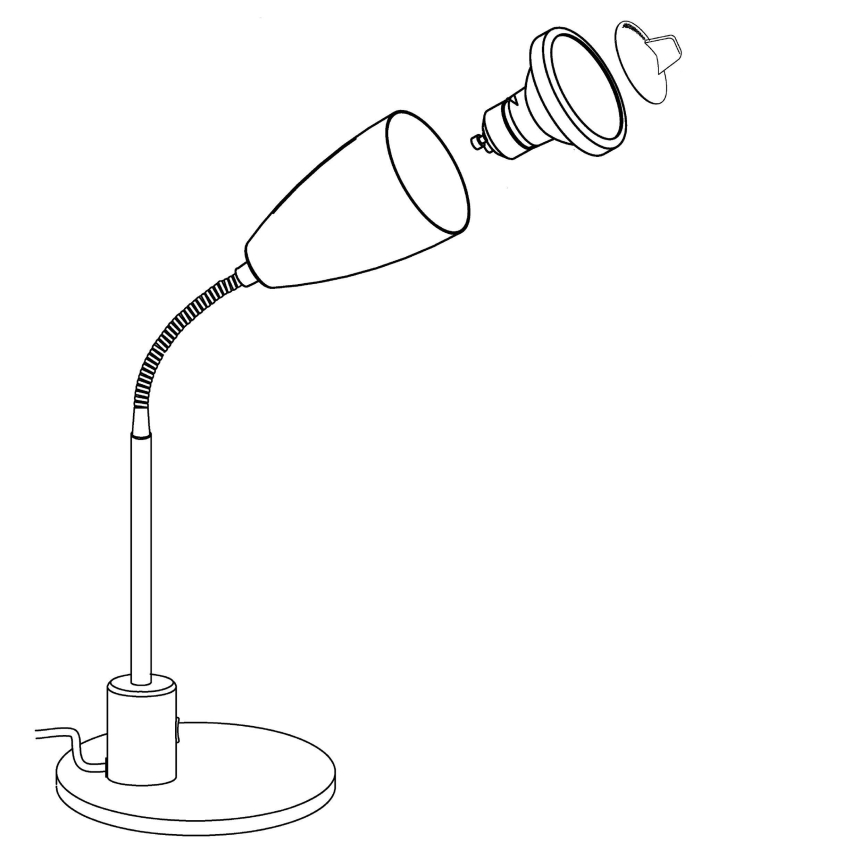 Eglo - Lámpara LED de mesa 1xGU10/3W/230V