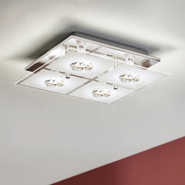 Eglo 93783 - Plafón LED RONCATO 4xGU10/3W/230V