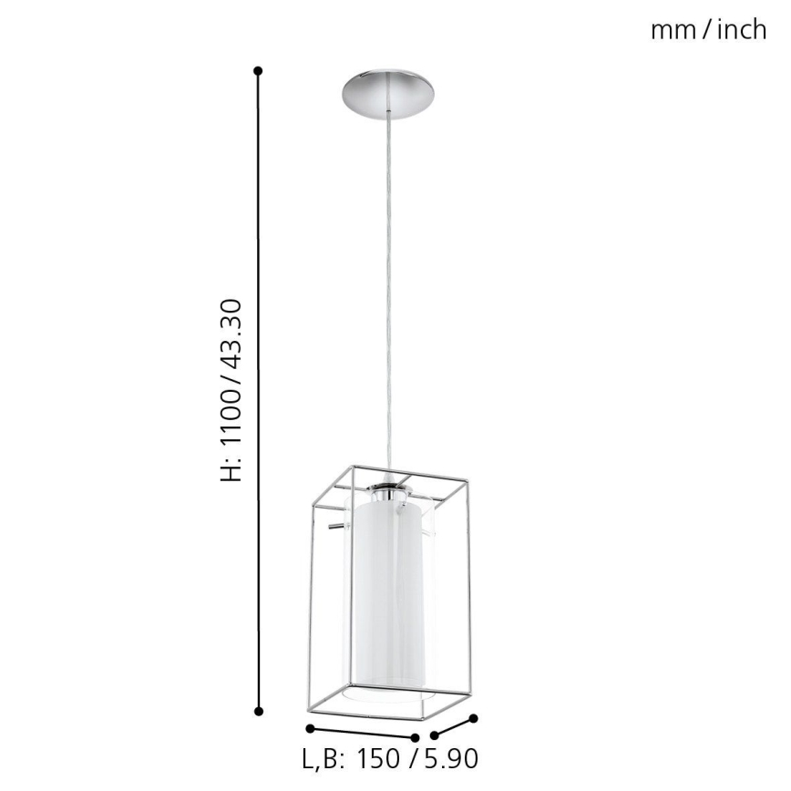 Eglo - Lámpara colgante 1xE27/60W/230V