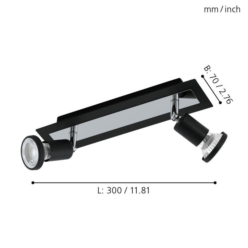 Eglo 94964 - Foco LED SARRIA 2xGU10-LED/5W/230V