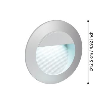 Eglo - LED exterior Luz nocturna de orientación 1xLED/2,5W/230V IP65