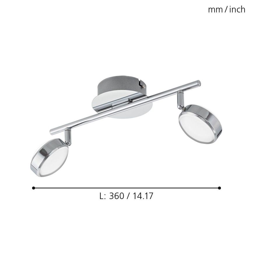 Eglo 95629 - Foco LED SALTO 2xLED/5,4W/230V