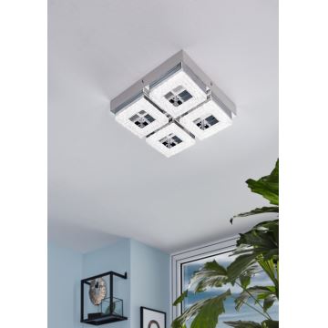 Eglo - Plafón LED cristal 4xLED/4W/230V