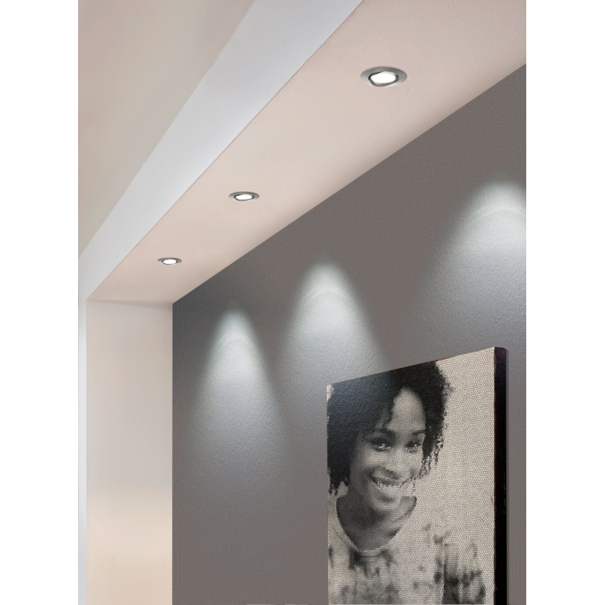 Eglo - SET 3x Iluminación LED empotrada de techo PINEDA 1xLED/6W/230V