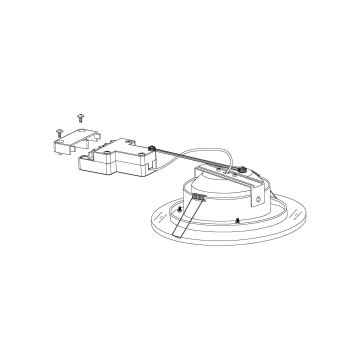 Eglo - Iluminación LED empotrada de techo 1xLED/12W/230V