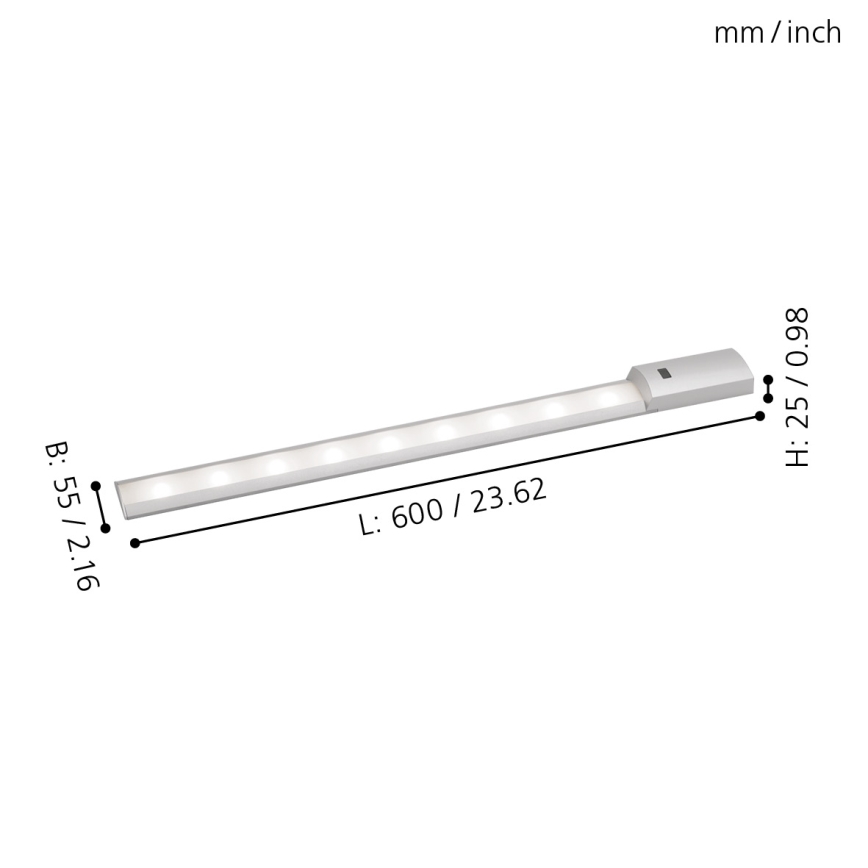 Eglo - Lámpara LED bajo mueble con sensor LED/8,1W/230V